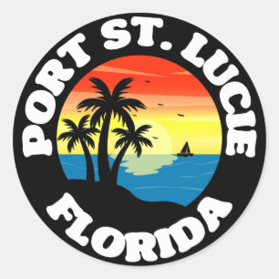 Port St. Lucie,Florida Classic Round Sticker