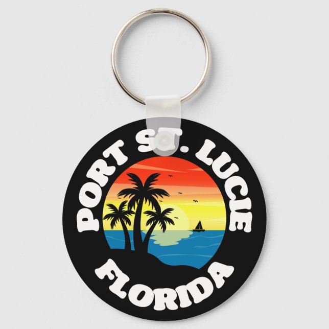 Port St. Lucie,Florida Key Ring (Front)