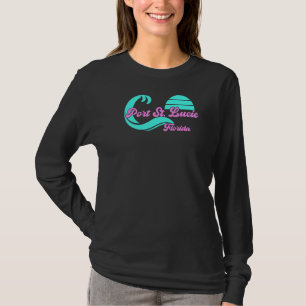 Port St Lucie Florida Retro Vintage Sunset 1 T-Shirt