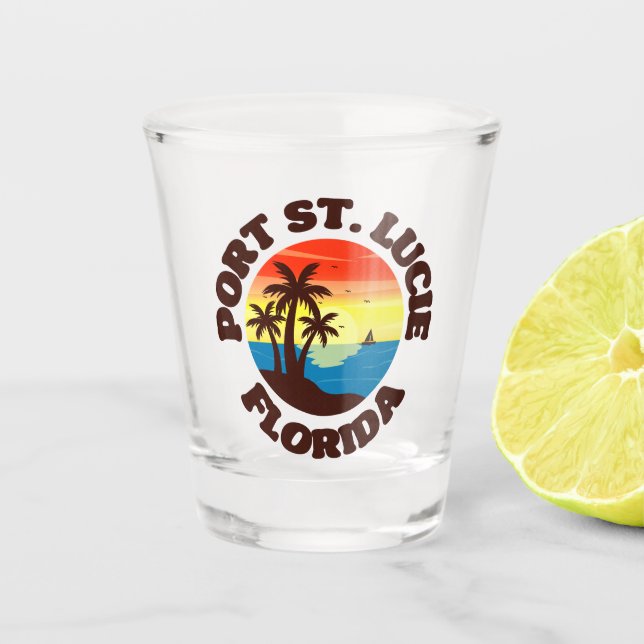 Port St. Lucie,Florida Shot Glass (Front)