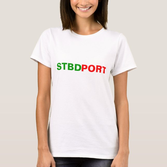 PORT STARBOARD T-SHIRT TEMPLATE FASHION LATEST HOT (Front)