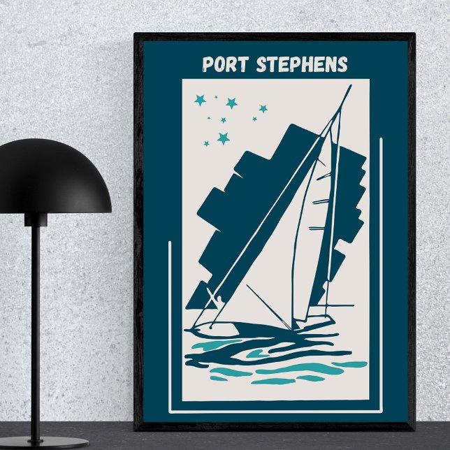 Port Stephens in Australia - Vintage Sailing Poster (Creator Uploaded)