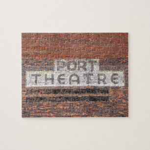 Port Theatre Sign, Port St. Joe, Florida 8x10 Jigsaw Puzzle