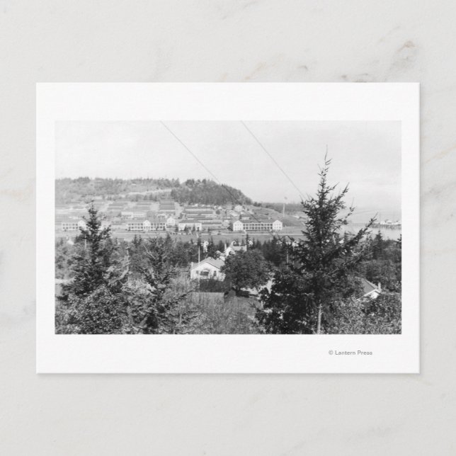 Port Townsend, WA View Main Barracks Fort Warden Postcard (Front)