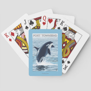 Port Townsend, WashingtonOrca Jumping Playing Cards