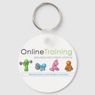 Porta-chaves de Online Training Fitness Lifestyle Key Ring
