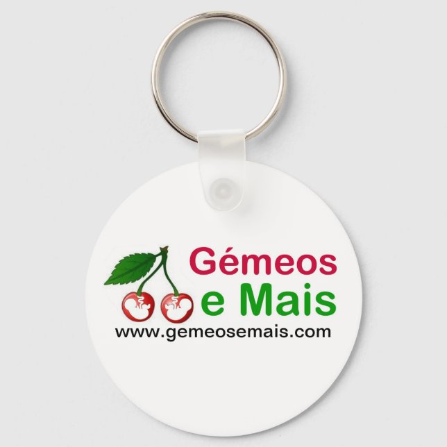 Porta-Chaves Gémeos e Mais Key Ring (Front)