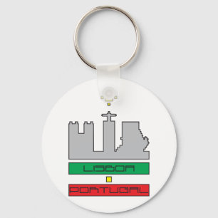 Porta-chaves Monumentos de Lisboa-Portugal Key Ring