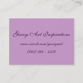 PORTABLE ART POPPIES BUSINESS CARD