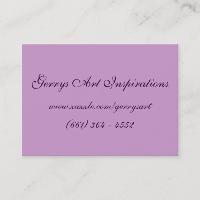 PORTABLE ART  POPPIES BUSINESS CARD (Front)