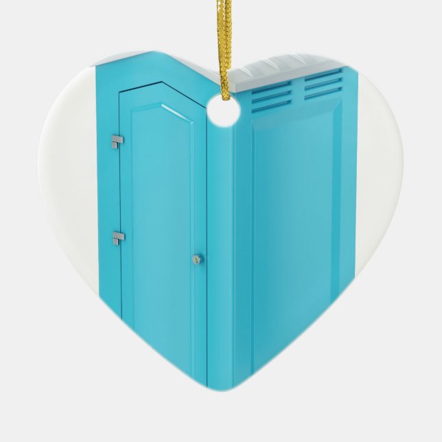 Portable chemical toilet ceramic tree decoration (Front)