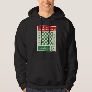 Portable Emergency Travel Chess Board  1 Hoodie