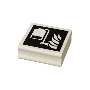 Portable Foam Applicator Unit Safety Sign Rubber Stamp