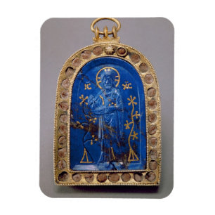 Portable Icon, probably mediaeval (lapis lazuli) Magnet