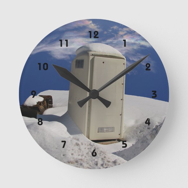 Portable Potty ~ Clock (Front)