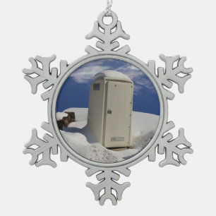 Portable Potty ~ Pewter ornament