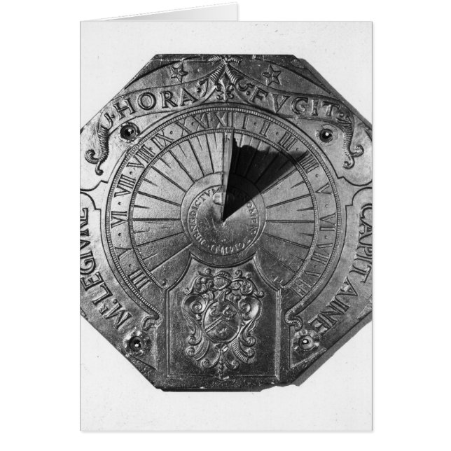 Portable Sundial, from Sierk Castle  1756 (Front)