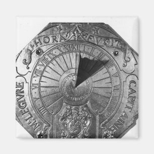 Portable Sundial, from Sierk Castle  1756 Magnet