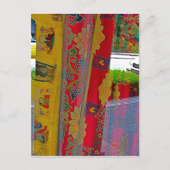 Portable temple curtains postcard (Front)