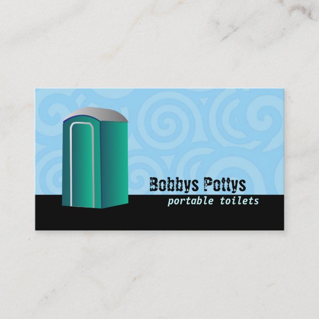 Portable Toilets Business cards (Front)