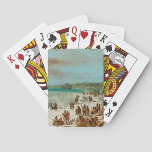 Portage Around the Falls of Niagara at Table Rock Playing Cards
