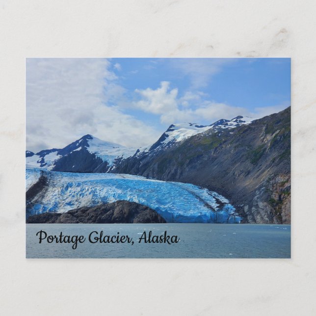 Portage Glacier Alaska Postcard (Front)