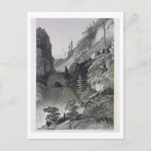 Portage in Hoarfrost River, August 19th, 1833, fro Postcard