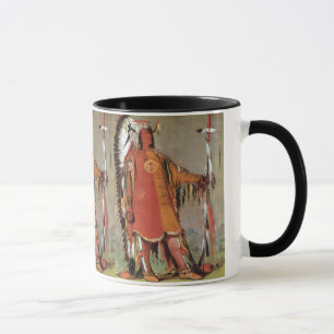 Portait of Indian Chief Mato-Tope by George Catlin Mug