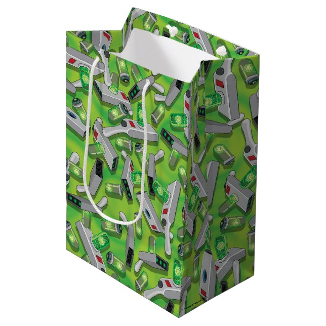 Portal Gun Pattern Medium Gift Bag (Front Angled)