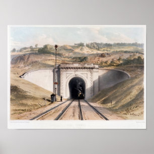 Portal of Brunel's box tunnel near Bath Poster