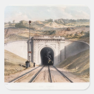 Portal of Brunel's box tunnel near Bath Square Sticker