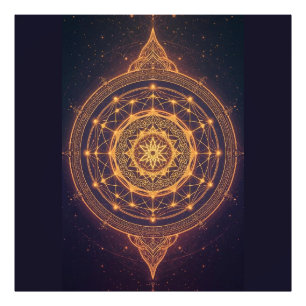 Portal of the Infinite Light – A Sacred Mandala Photo Print