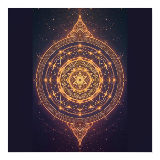 Portal of the Infinite Light – A Sacred Mandala Photo Print (Front)