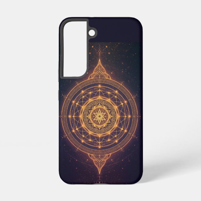 Portal of the Infinite Light – A Sacred Mandala Samsung Galaxy S22 Case (Back)
