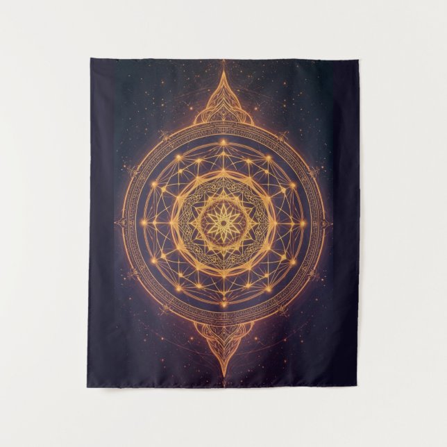 Portal of the Infinite Light – A Sacred Mandala Tapestry (Front)