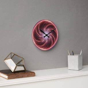 Portal to the Future Round Clock