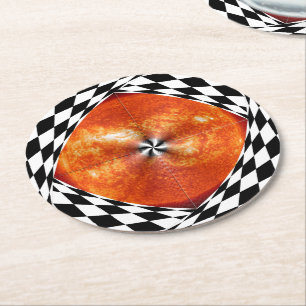 Portal to the Sun by Kenneth Yoncich Round Paper Coaster