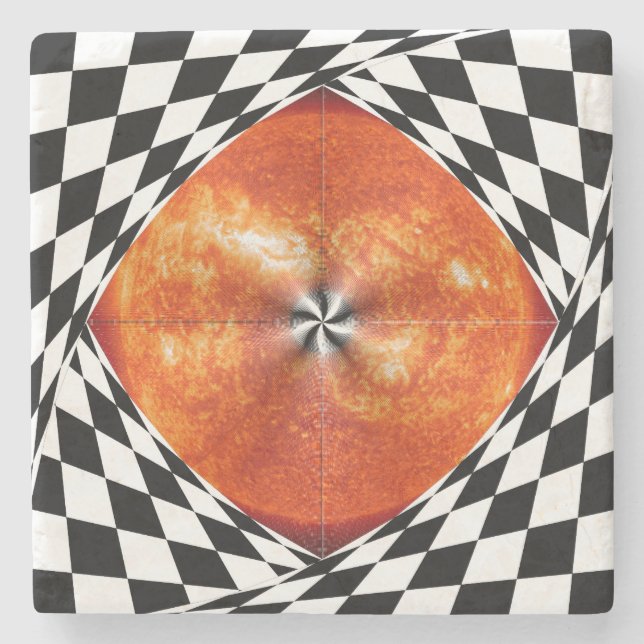 Portal to the Sun by Kenneth Yoncich Stone Coaster (Front)