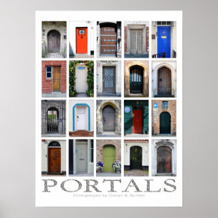 Portals door photography poster