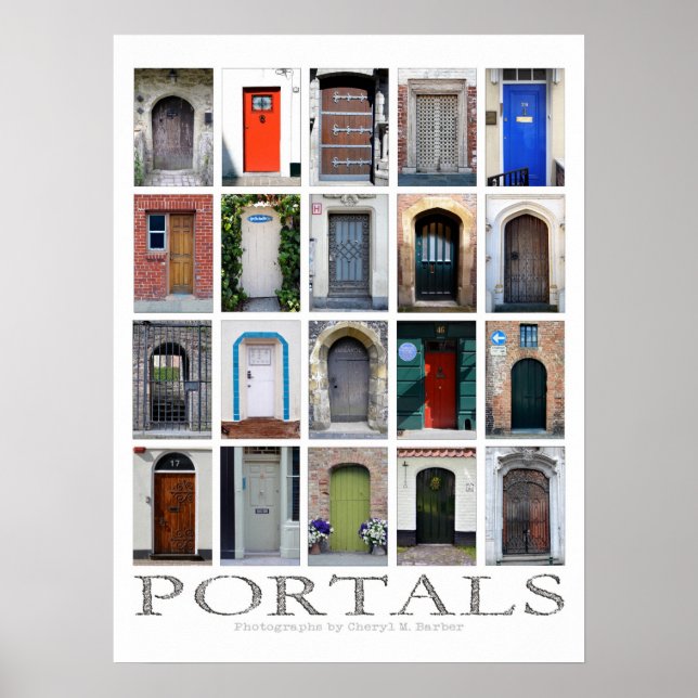 Portals door photography poster (Front)