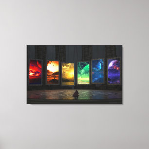 Portals Triptych Canvas Print