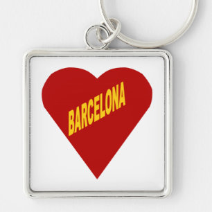 Porte-clé carré Premium  BARCELONA Key Ring