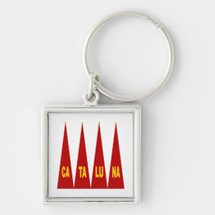 Porte-clé carré Premium CATALUNA Key Ring