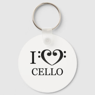 Porte-clé I Love Cello Key Ring