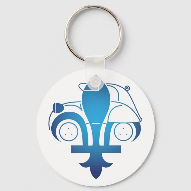 Porte-clé logo forum citroen2cvquebec key ring (Front)