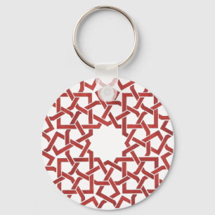 Porte-clé Mosaïque marocaine rouge MAMLUK Key Ring