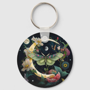 PORTE CLE PAPILLON DE NUIT KEY RING