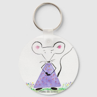 Porte clef Plume de souris au printemps Key Ring