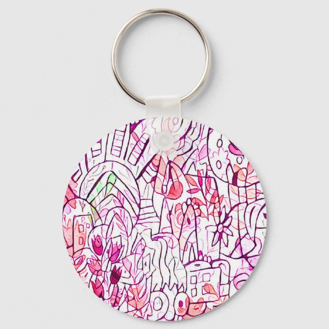 Porte-clés astral fleurs 2 key ring (Front)