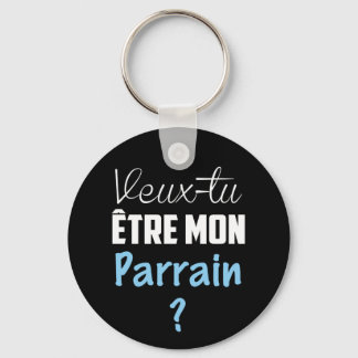 Porte Clés Cadeau Veux Tu être mon Parrain ? Key Ring